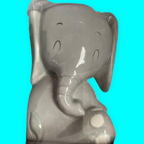 GREAT AND SMALL Bookends Elephant and Lion Ceramic by Baby Aspen - Picture 2 of 8